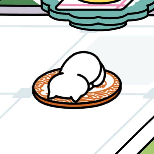 しろねこさん　ごめん寝